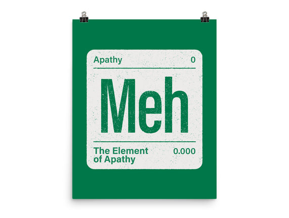The Element Of Apathy