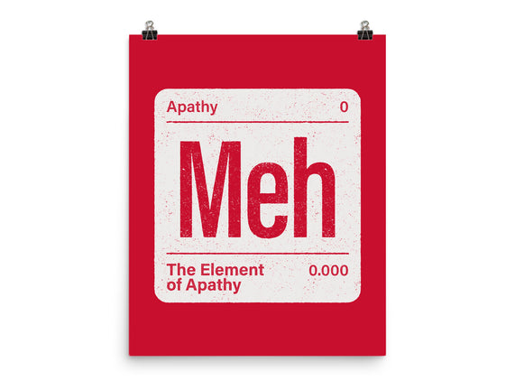 The Element Of Apathy