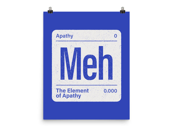 The Element Of Apathy