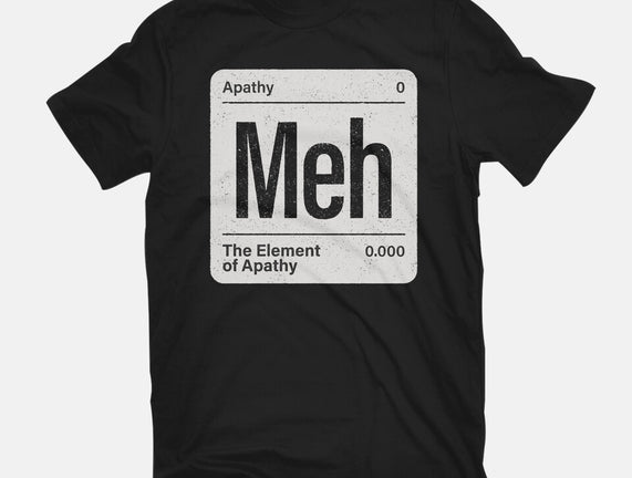 The Element Of Apathy