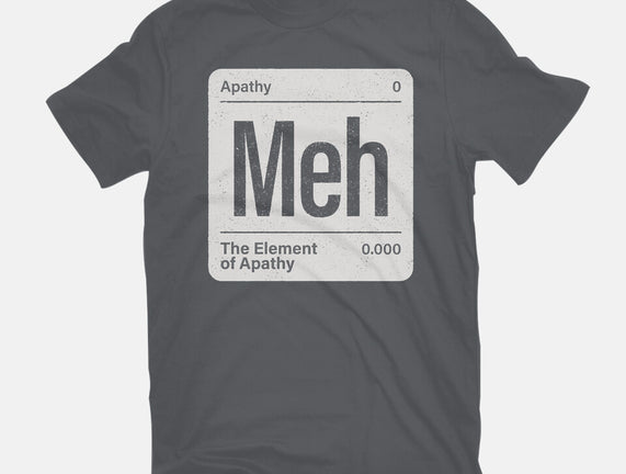 The Element Of Apathy