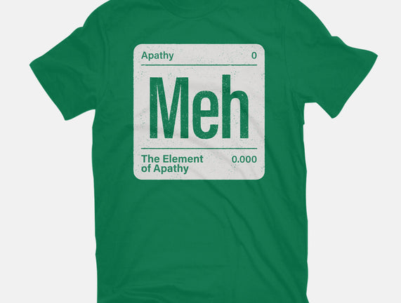The Element Of Apathy