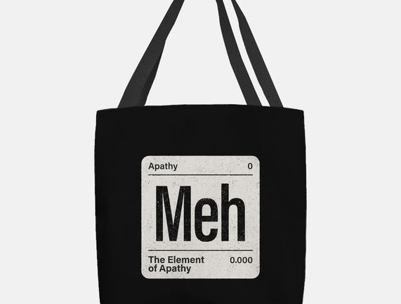 The Element Of Apathy