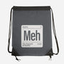 The Element Of Apathy-None-Drawstring-Bag-Popnotic