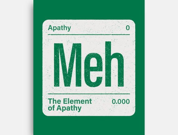 The Element Of Apathy