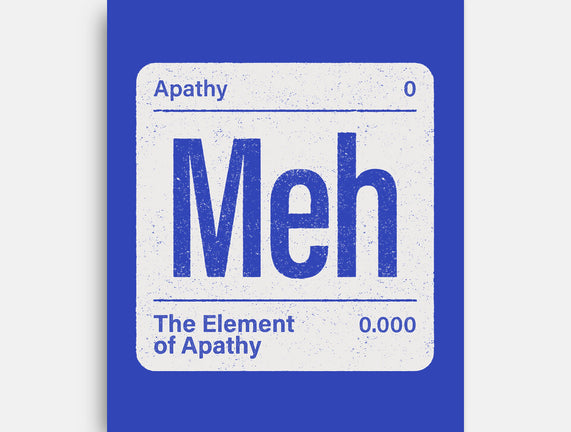 The Element Of Apathy