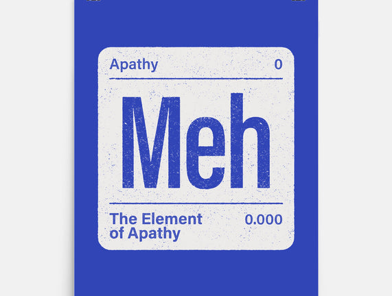 The Element Of Apathy