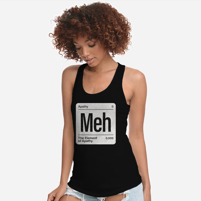 The Element Of Apathy-Womens-Racerback-Tank-Popnotic