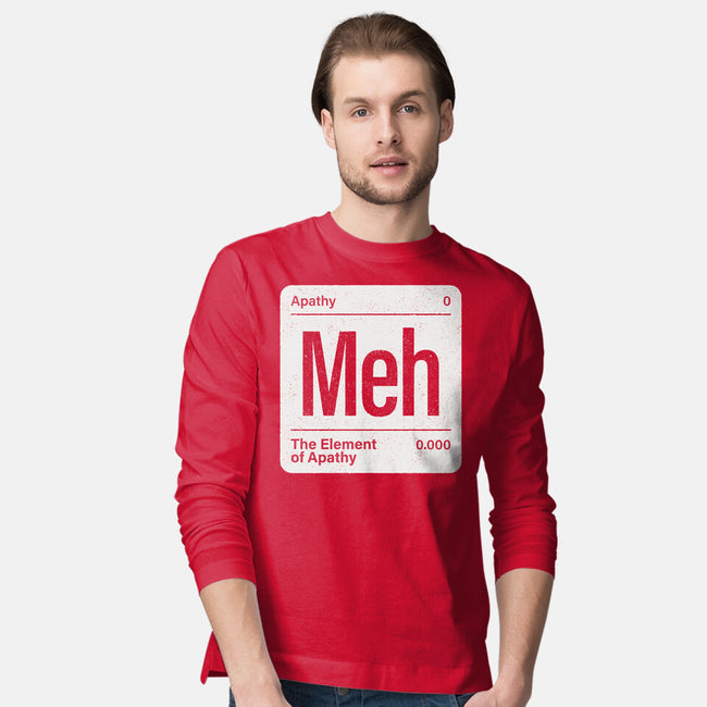 The Element Of Apathy-Mens-Long Sleeved-Tee-Popnotic
