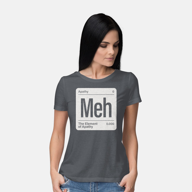 The Element Of Apathy-Womens-Basic-Tee-Popnotic