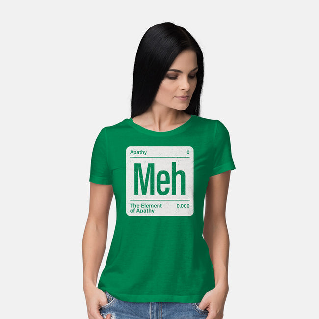 The Element Of Apathy-Womens-Basic-Tee-Popnotic