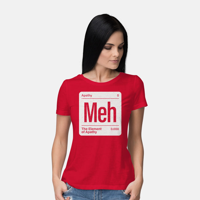 The Element Of Apathy-Womens-Basic-Tee-Popnotic