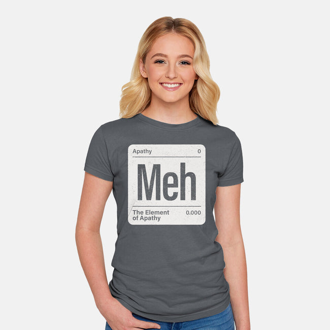 The Element Of Apathy-Womens-Fitted-Tee-Popnotic