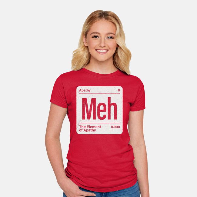 The Element Of Apathy-Womens-Fitted-Tee-Popnotic