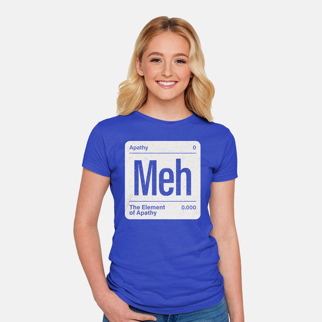 The Element Of Apathy-Womens-Fitted-Tee-Popnotic