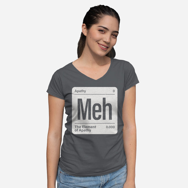 The Element Of Apathy-Womens-V-Neck-Tee-Popnotic