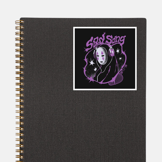 Sad Song Mp3-None-Glossy-Sticker-ilustrata
