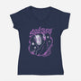 Sad Song Mp3-Womens-V-Neck-Tee-ilustrata