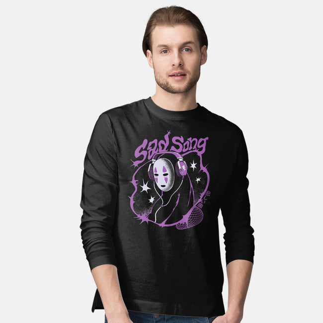 Sad Song Mp3-Mens-Long Sleeved-Tee-ilustrata