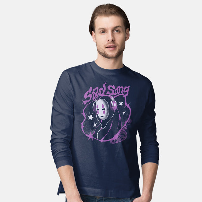 Sad Song Mp3-Mens-Long Sleeved-Tee-ilustrata