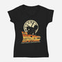 My Back Has No Future-Womens-V-Neck-Tee-retrodivision