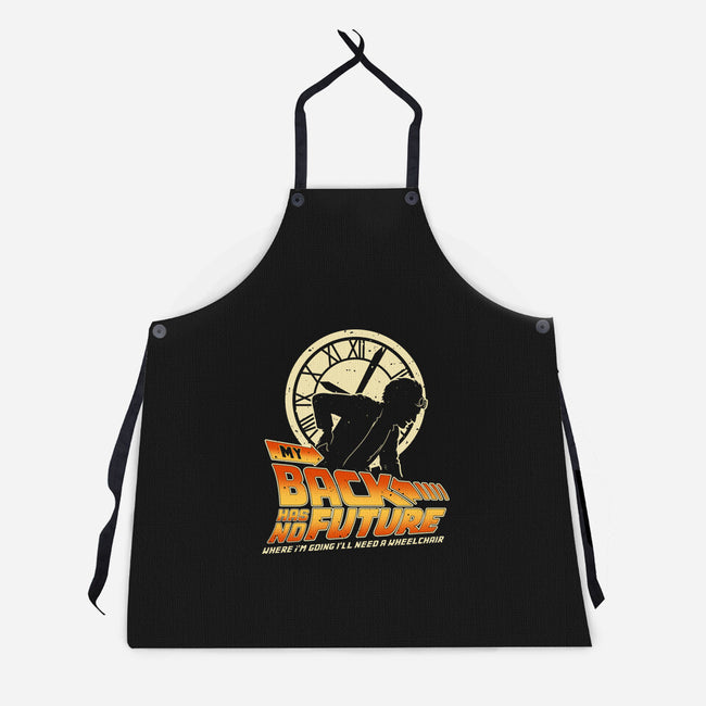 My Back Has No Future-Unisex-Kitchen-Apron-retrodivision
