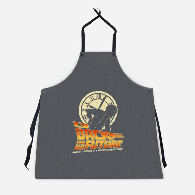 My Back Has No Future-Unisex-Kitchen-Apron-retrodivision