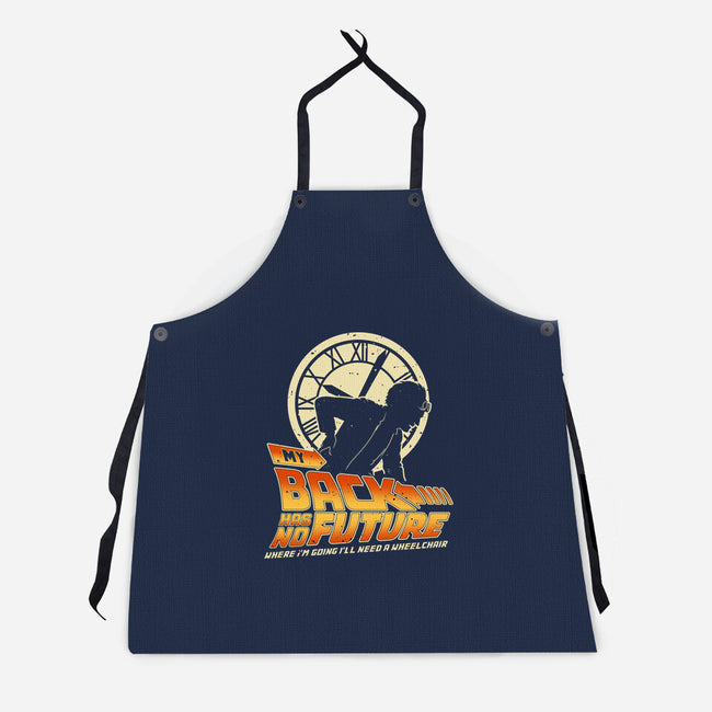My Back Has No Future-Unisex-Kitchen-Apron-retrodivision
