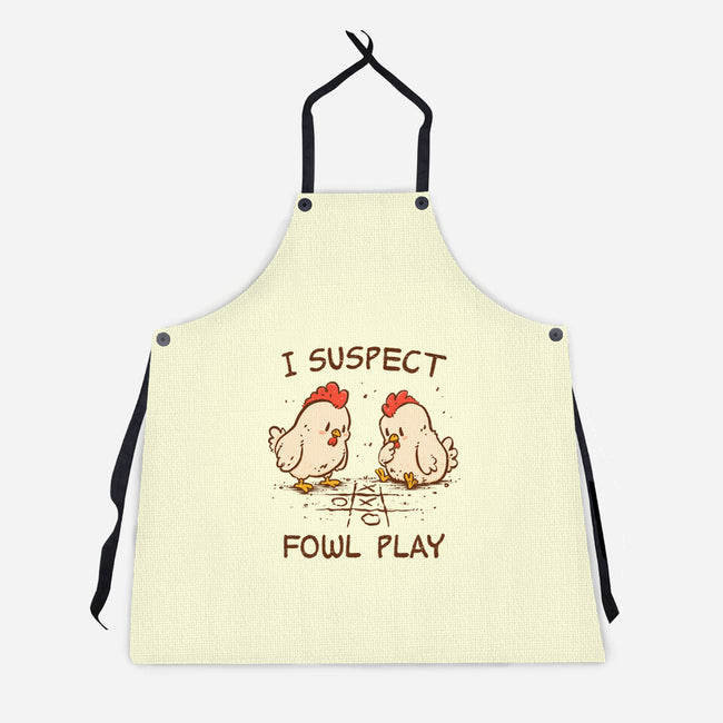 I Suspect Fowl Play-Unisex-Kitchen-Apron-kg07
