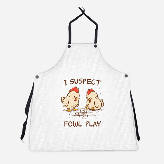I Suspect Fowl Play-Unisex-Kitchen-Apron-kg07