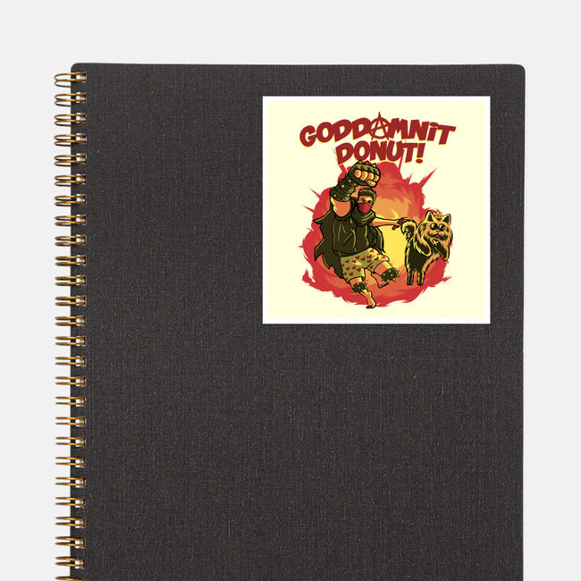 Goddamnit Donut-None-Glossy-Sticker-rmatix