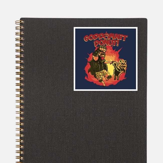 Goddamnit Donut-None-Glossy-Sticker-rmatix