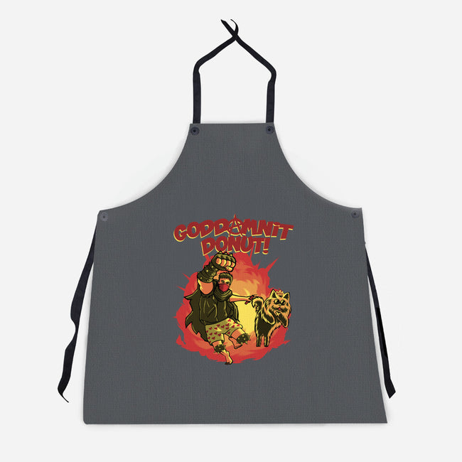 Goddamnit Donut-Unisex-Kitchen-Apron-rmatix