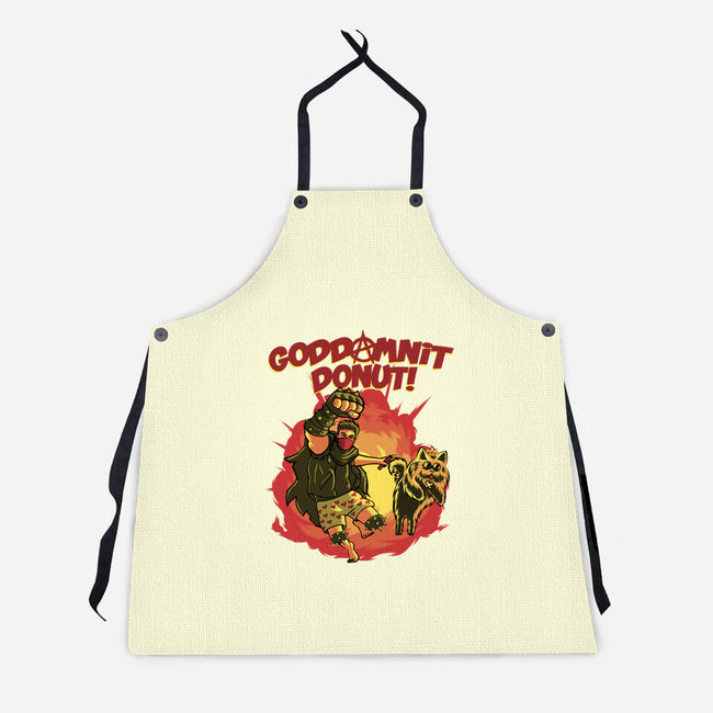 Goddamnit Donut-Unisex-Kitchen-Apron-rmatix