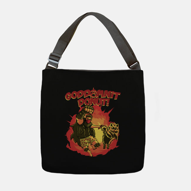 Goddamnit Donut-None-Adjustable Tote-Bag-rmatix