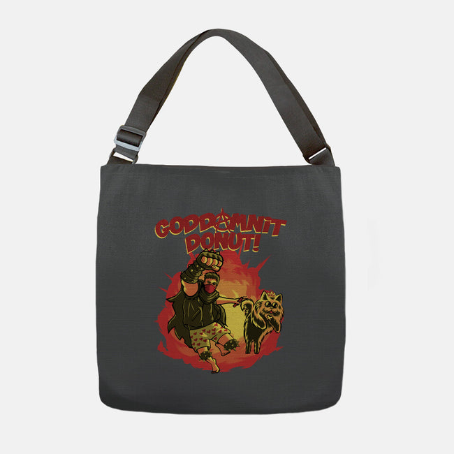 Goddamnit Donut-None-Adjustable Tote-Bag-rmatix