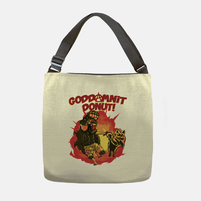 Goddamnit Donut-None-Adjustable Tote-Bag-rmatix