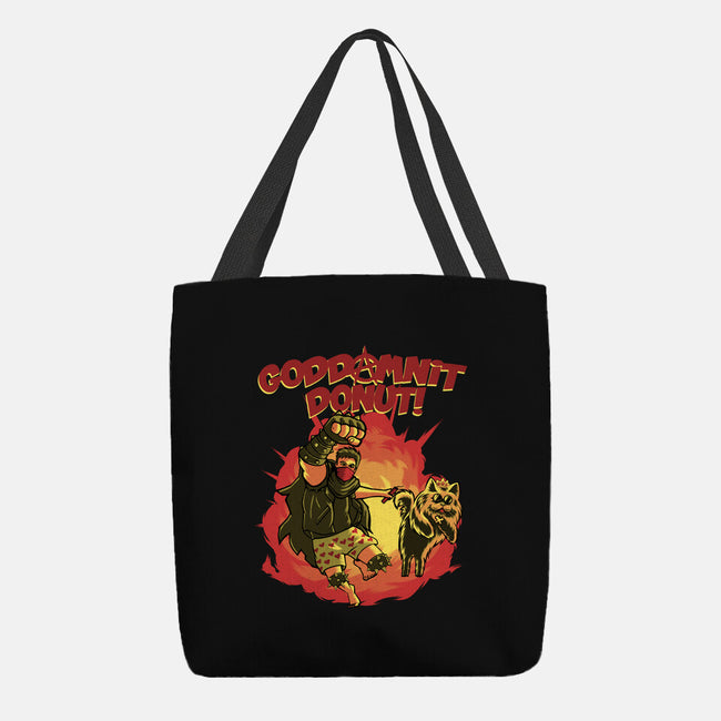 Goddamnit Donut-None-Basic Tote-Bag-rmatix