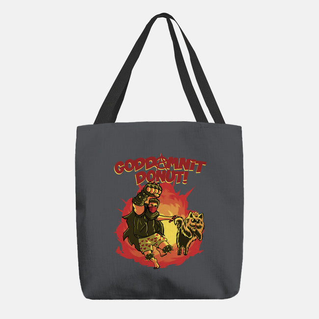 Goddamnit Donut-None-Basic Tote-Bag-rmatix