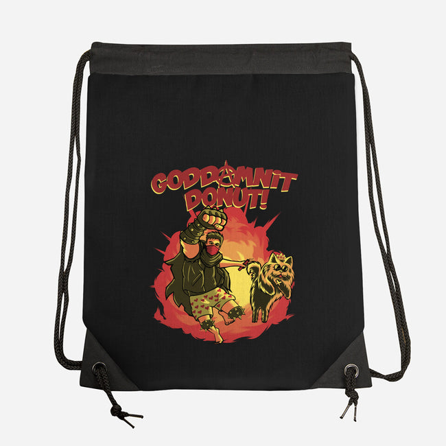 Goddamnit Donut-None-Drawstring-Bag-rmatix