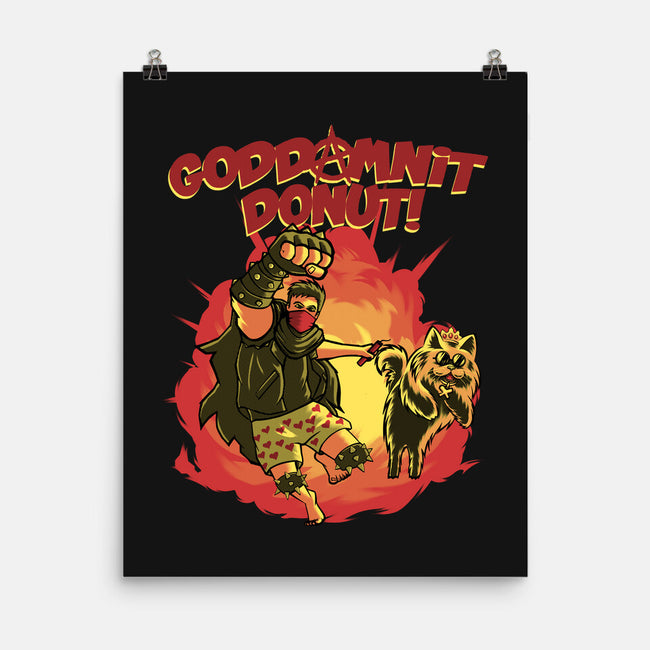 Goddamnit Donut-None-Matte-Poster-rmatix