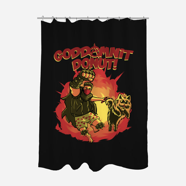 Goddamnit Donut-None-Polyester-Shower Curtain-rmatix