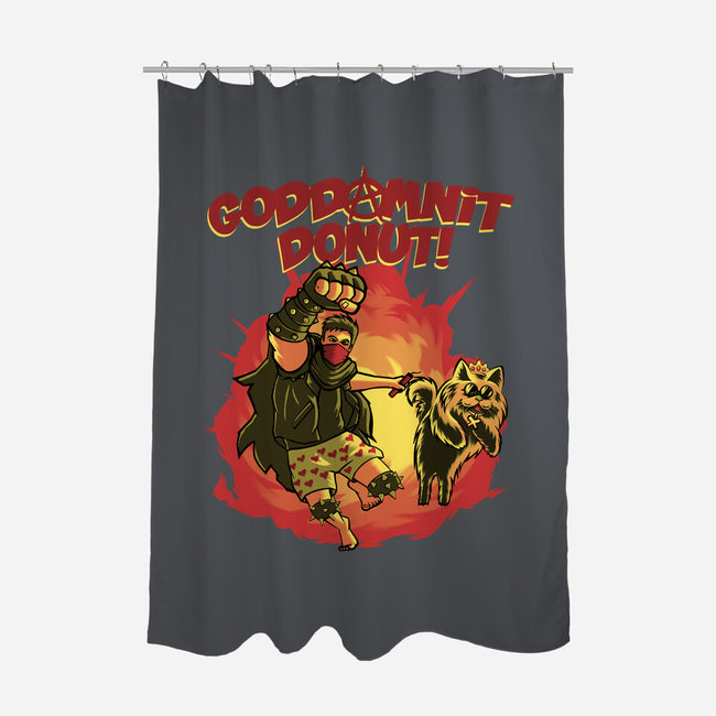 Goddamnit Donut-None-Polyester-Shower Curtain-rmatix