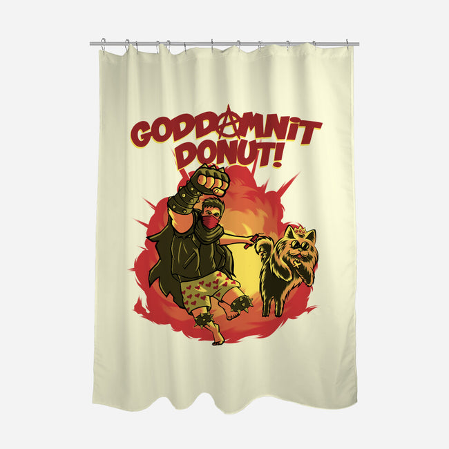 Goddamnit Donut-None-Polyester-Shower Curtain-rmatix