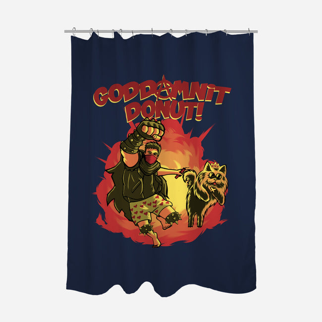 Goddamnit Donut-None-Polyester-Shower Curtain-rmatix