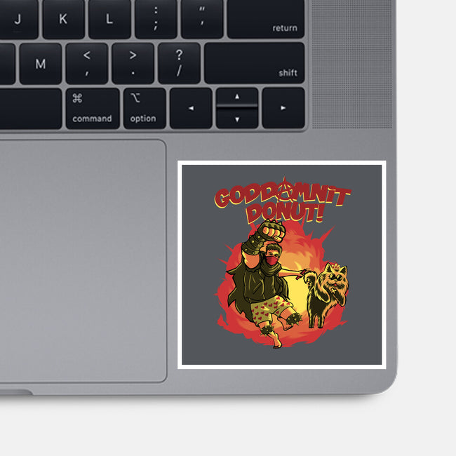 Goddamnit Donut-None-Glossy-Sticker-rmatix