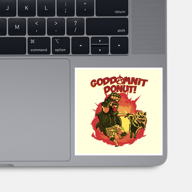 Goddamnit Donut-None-Glossy-Sticker-rmatix