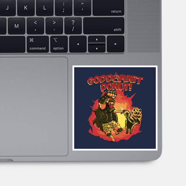 Goddamnit Donut-None-Glossy-Sticker-rmatix