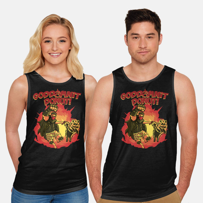 Goddamnit Donut-Unisex-Basic-Tank-rmatix