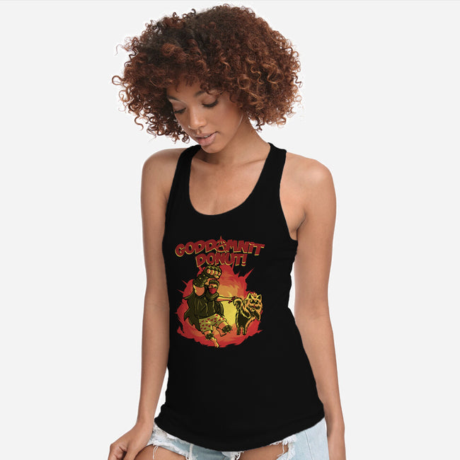Goddamnit Donut-Womens-Racerback-Tank-rmatix